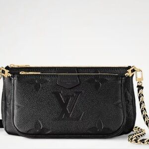 Louis Vuitton Multipochette shoulder black bag New